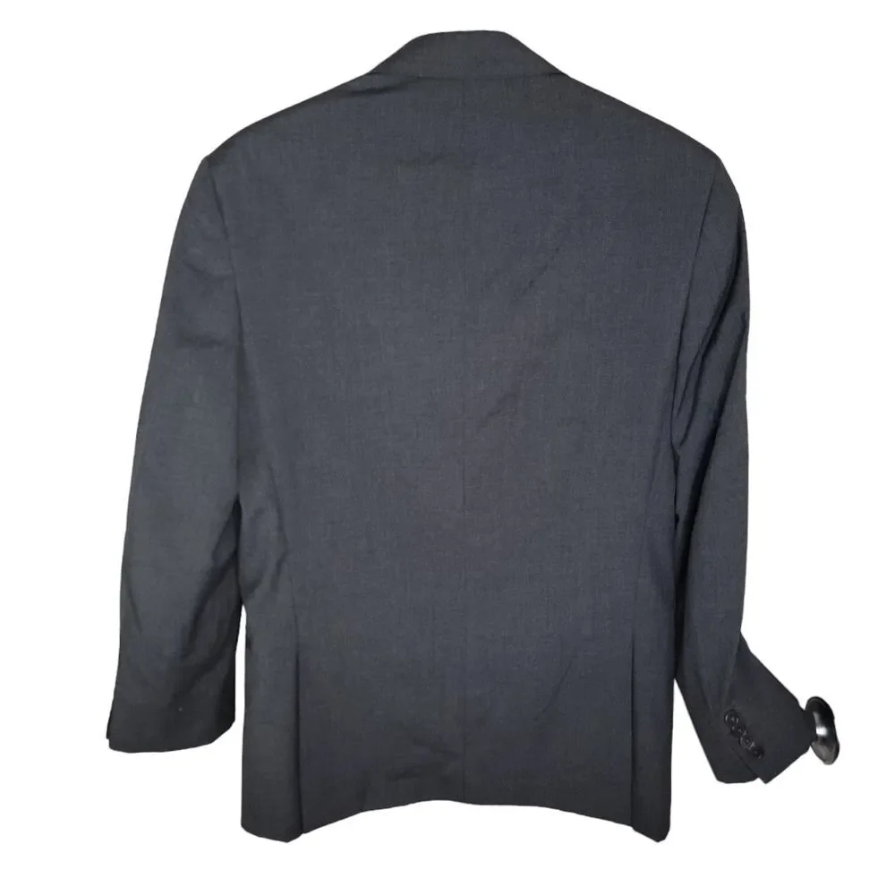 Perry Ellis Modern Fit gray suit blazer jacket size 38